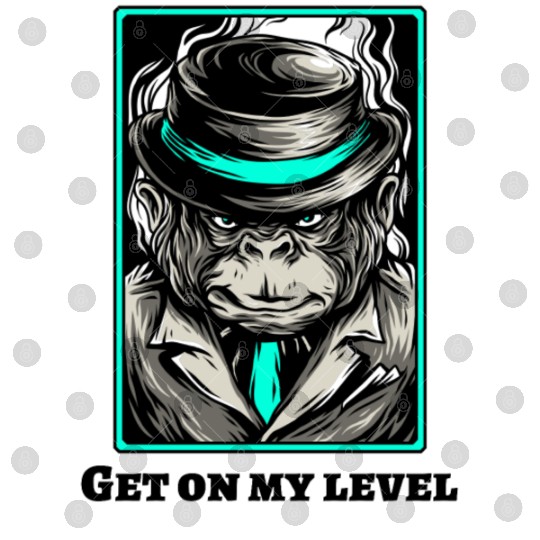 Cool chimpanzee gangster monkey Digital Files for