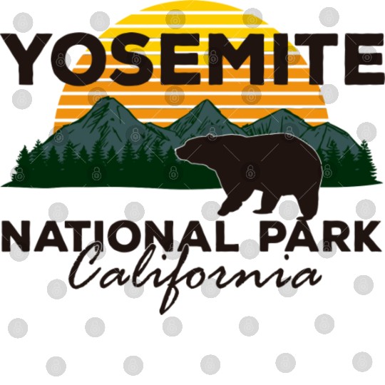 Yosemite National Park California Mountain Bear Digital Files