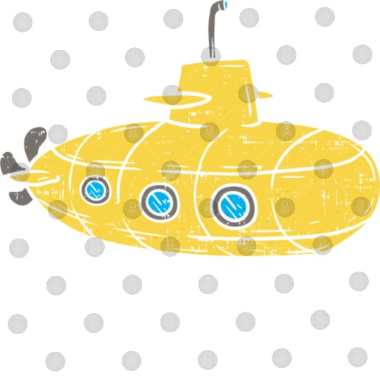 Us Navy Yellow Cartoon Submarine Cute Submariner B Digital Files