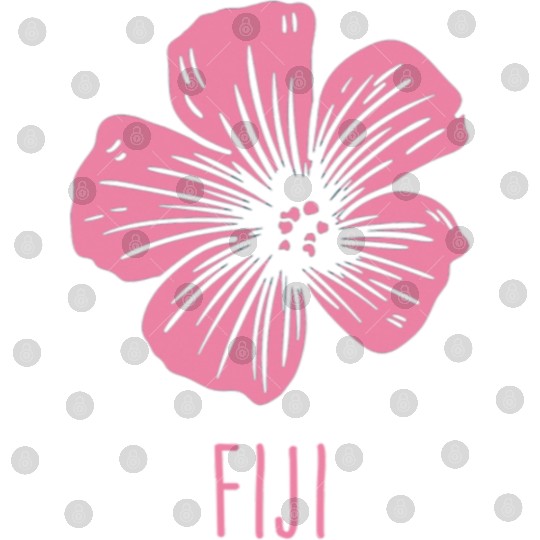 Fiji Vintage Tropical Hibiscus Flower birthday chr Digital Files