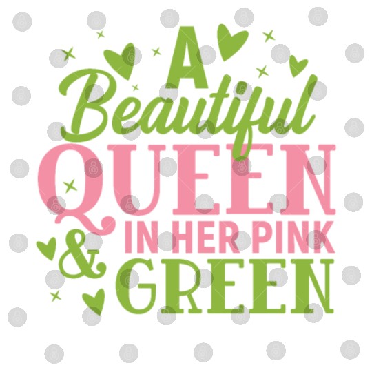 A Beautiful Queen in her Pink and Green | HBCU AKA Digital Files