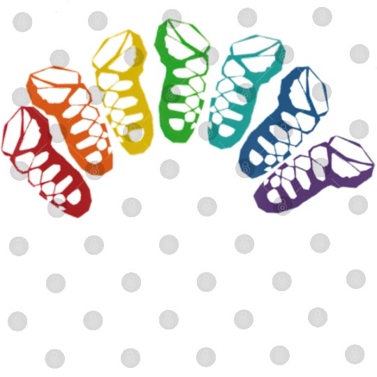 Irish Dance Ghillie Rainbow Digital Files