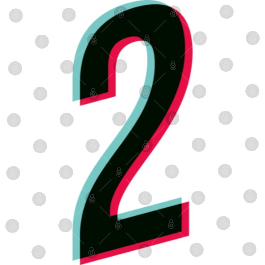 2 - jersey number - Tiktok glitch Digital Files