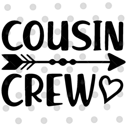 Cousin Crew Arrow Heart Best Cousin Squad Gift Digital Files