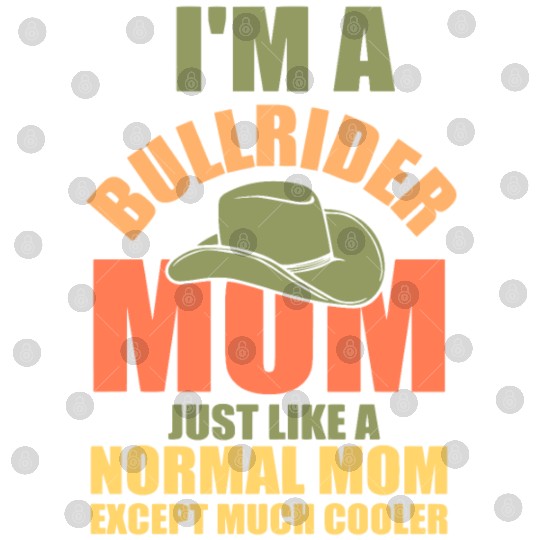 bull riding rodeo mom mother cowboy western Digital Files