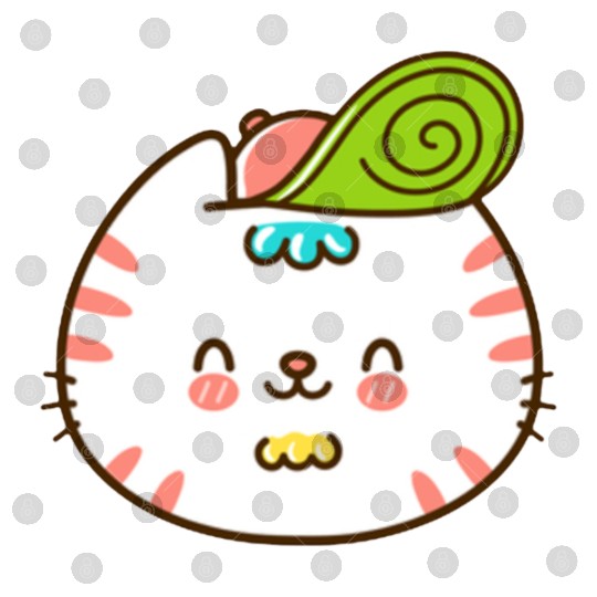 Kawaii Cat Head Smiling Digital Files