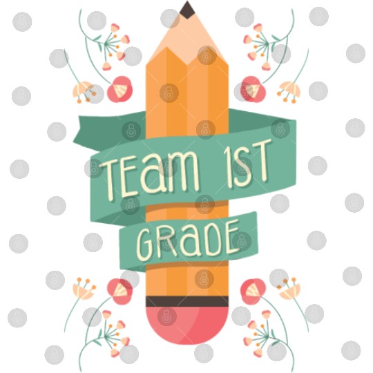 Back To School Student Teacher Team 1St Grade Digital Files