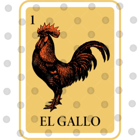 Mexican El Gallo Lottery Traditional Rooster Bingo Digital Files