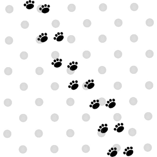 Cat Paw Prints (Black) Digital Files