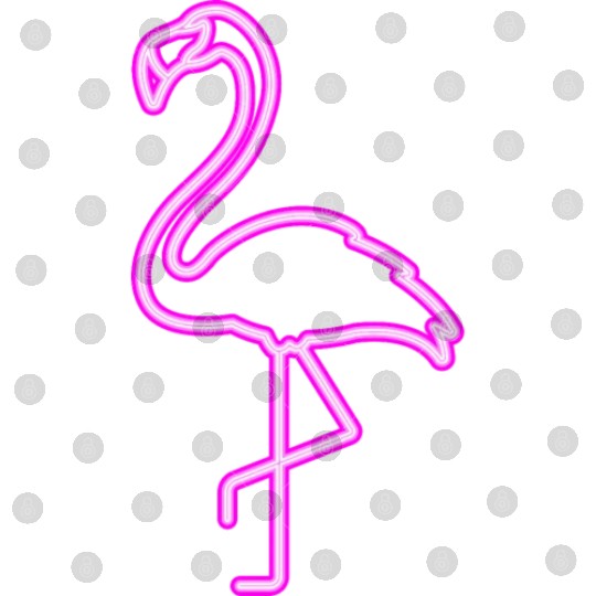 Neon Flamingo Digital Files