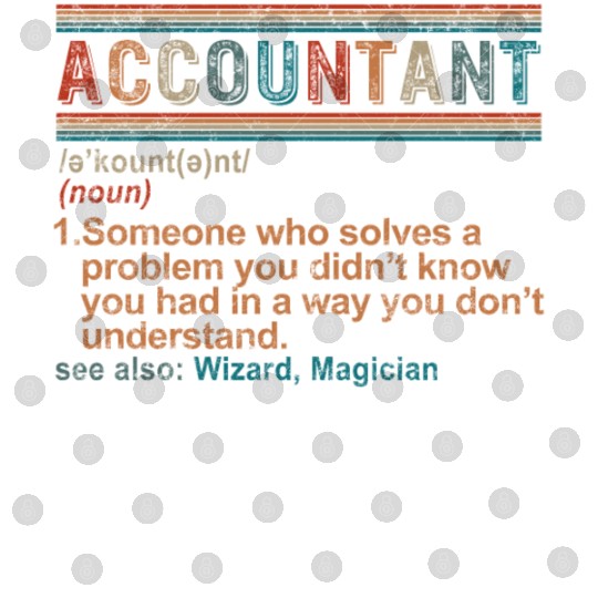 Accountant Definition, Funny Accounting Gift, Digital Files