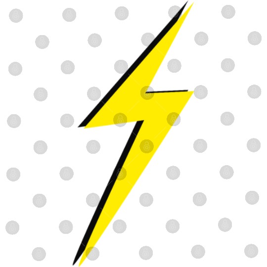double Lightning Bolt Yellow And Black Digital Files