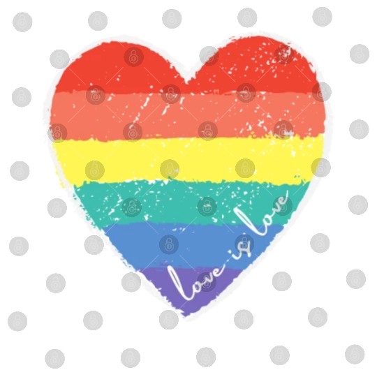 Love Is Love Rainbow Heart Digital Files