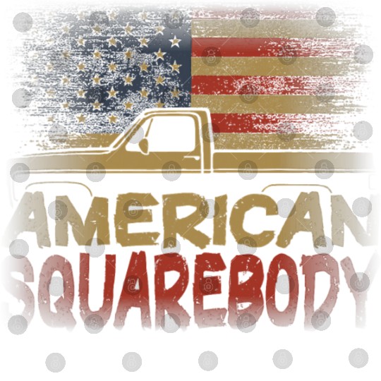 American Flag Square Body American Squarebody Digital Files