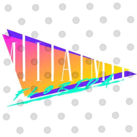 Miami Florida Retro Style Digital Files