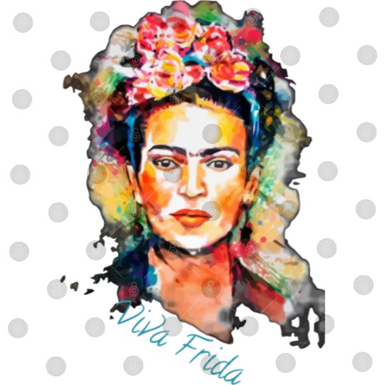 Frida Kahlo Viva Frida Bold And Beautiful Watercol Digital Files