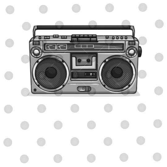 Old School Hip Hop 90s Nostalgia BoomBox Digital Files