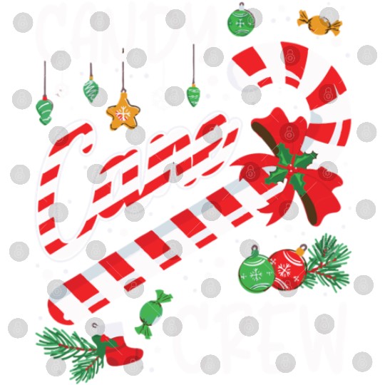Candy Canes Crew Christmas Matching Group Xmas Digital Files