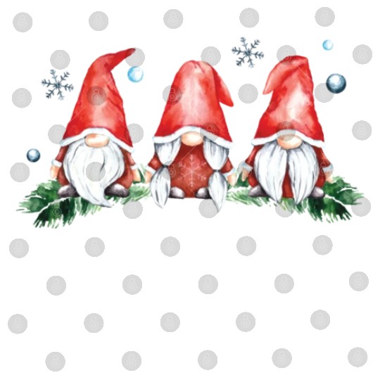 Three Nordic Gnomes Winter GNOMIES MERRY CHRISTMAS Digital Files