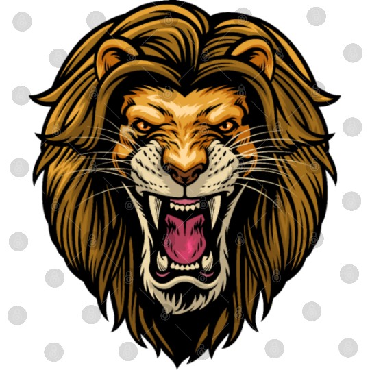 angry lion head Digital Files