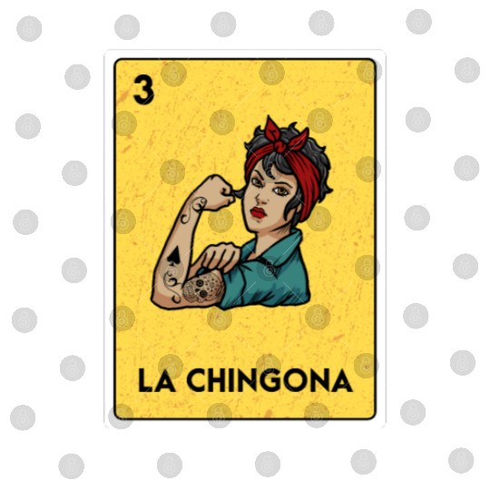 La Chingona Mexican Lottery Bingo Game Card Player Digital Files