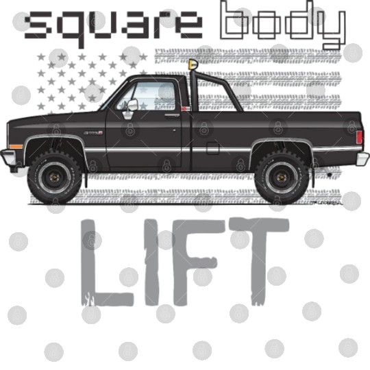 Square Body Lift Black Digital Files