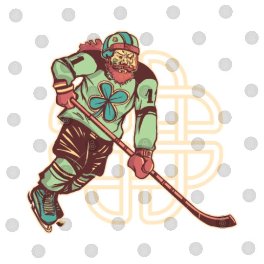 St. Patrick's Day Ice Hockey Shenanigans Irish Digital Files