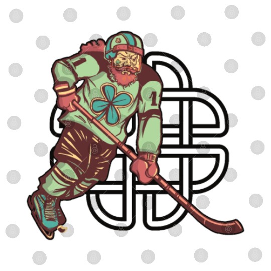 St. Patrick's Day Ice Hockey Shenanigans Irish Digital Files