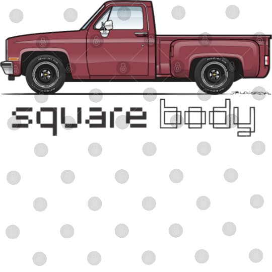 Square Body Carmine Digital Files