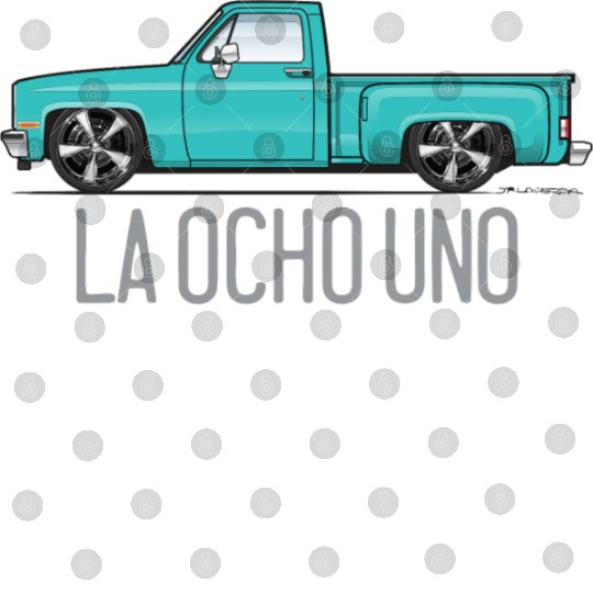 La Ocho Uno Light Turquoise Digital Files