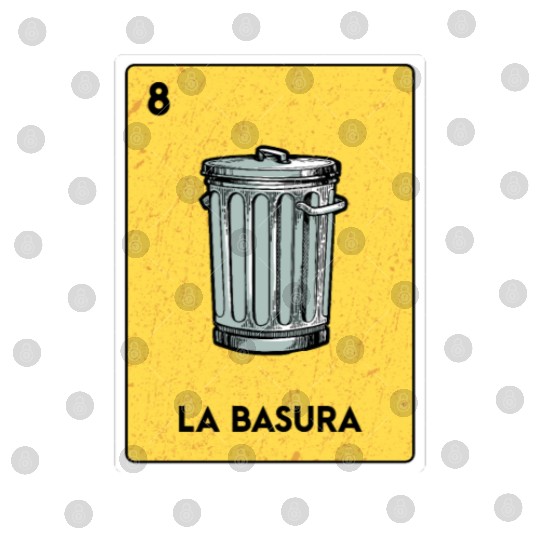 Mexican Lottery Bingo Game Card Fan La Basura Digital Files