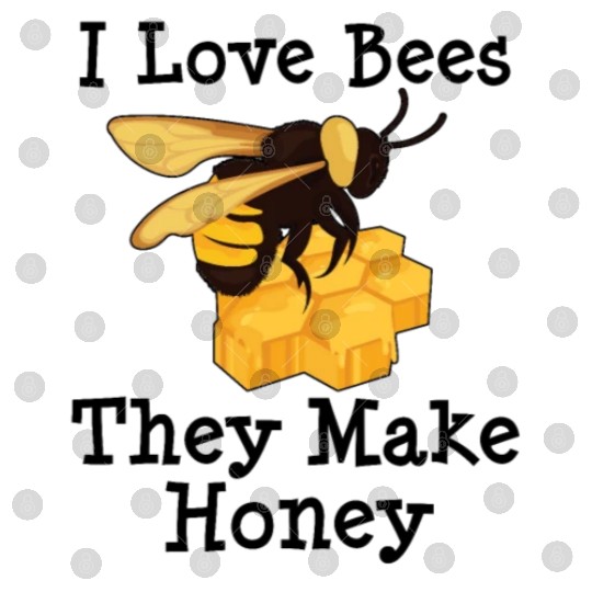 I Love Bees Honey Bee Beekeeping Beekeeper Digital Files