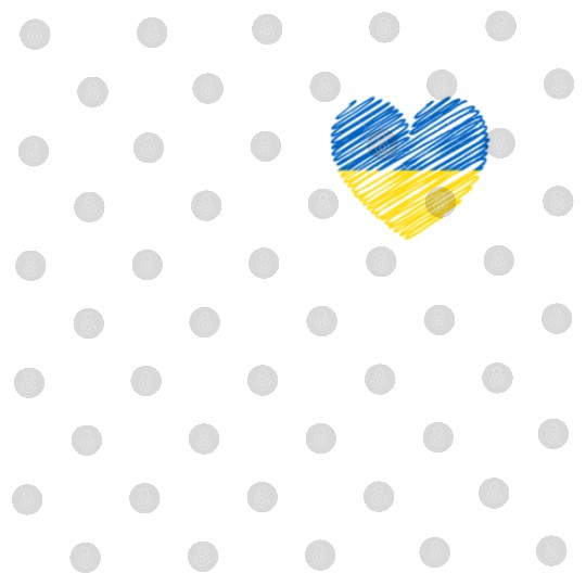 I Stand With Ukraine Ukrainian Heart Flag Digital Files