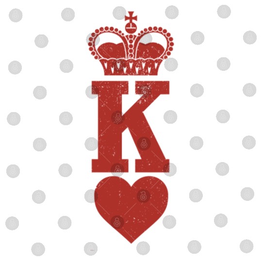 King of Hearts Crown Poker Cards Funny Gambling Digital Files