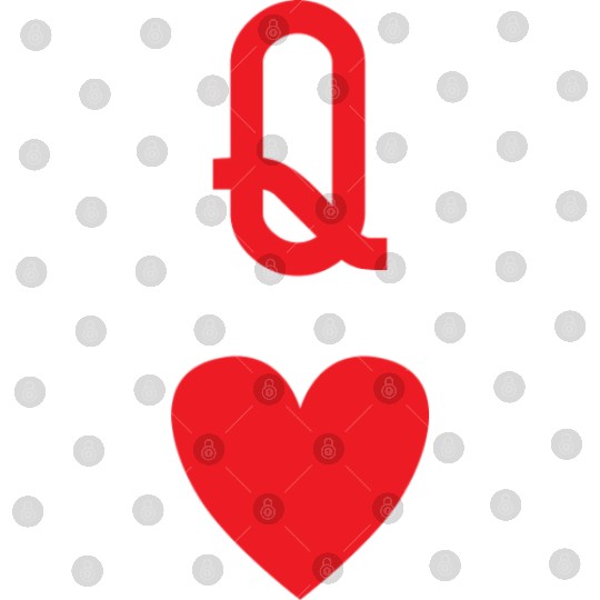 Q for Queen of Heart Digital Files