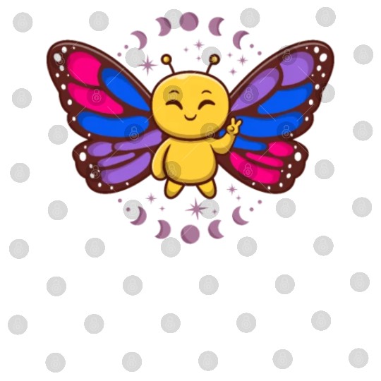 Bisexual Flag Monarch Butterfly Insect Subtle Digital Files