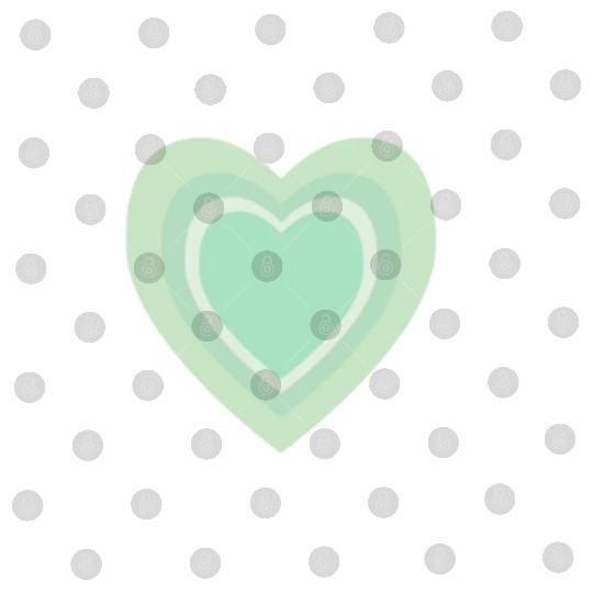 hearts green hearts Digital Files