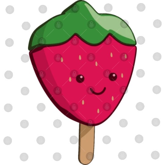 IceCream Strawberry Digital Files