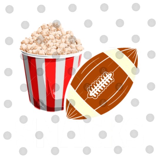 Football Popcorn Snack Food Lover Digital Files
