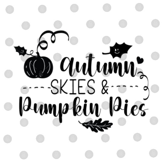 Autumn Skies And Pumpkin Pies Digital Files
