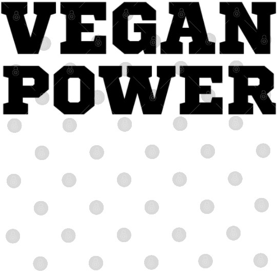 VEGAN POWER (in black college font) Digital Files