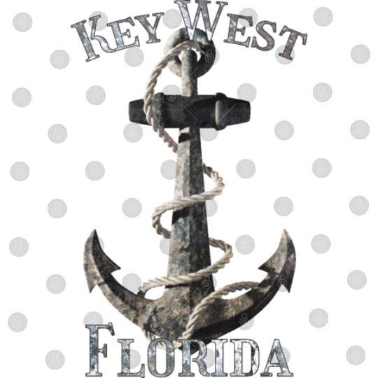 Key West Florida Nautical Anchor Sailing Digital Files