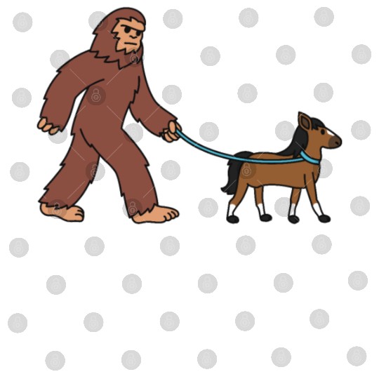 Bigfoot Sasquatch Walking Horse Digital Files