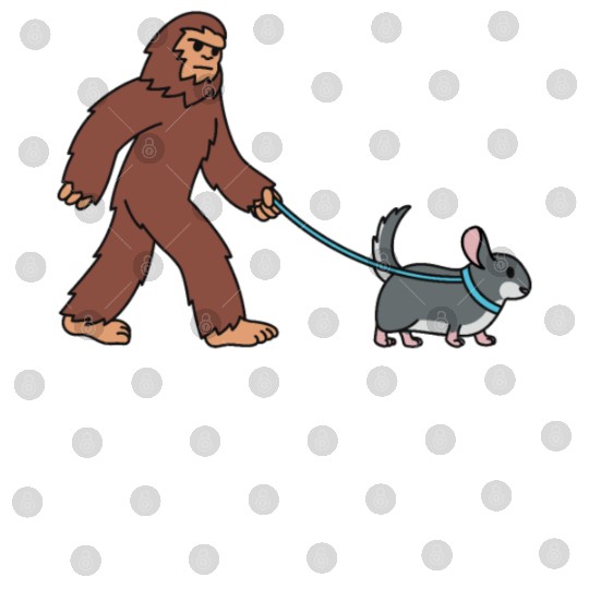 Bigfoot Sasquatch Walking Chinchilla Digital Files