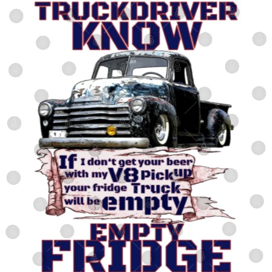 V8 Truck Driver under American Flag Digital Files