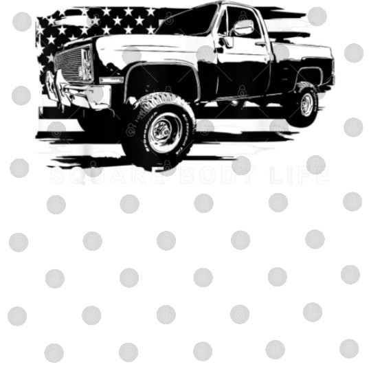 Squarebody American Flag Square Body Truck Digital Files