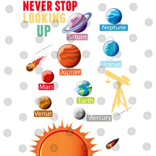 Telescope Solar System Planets Astronomy Lover Digital Files