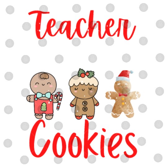 Christmas Teacher Cute Gingerbread Cookies Funny Digital Files