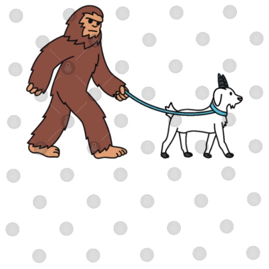 Bigfoot Sasquatch Walking Goat Digital Files