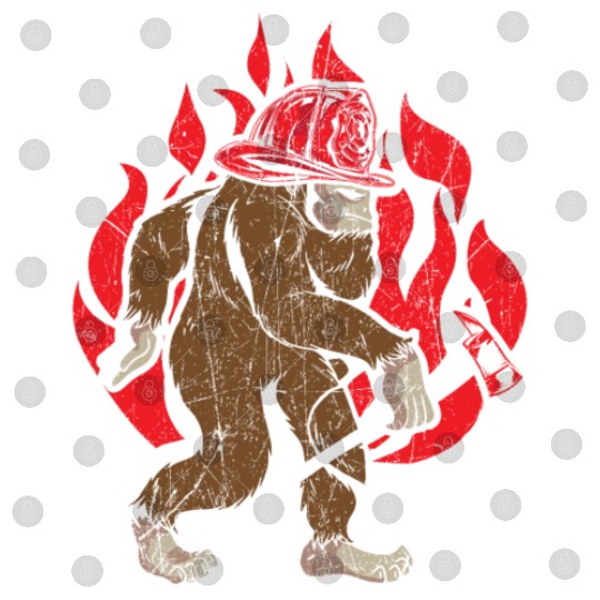 Firefighting Fireman Firefighter Fire Bigfoot Digital Files